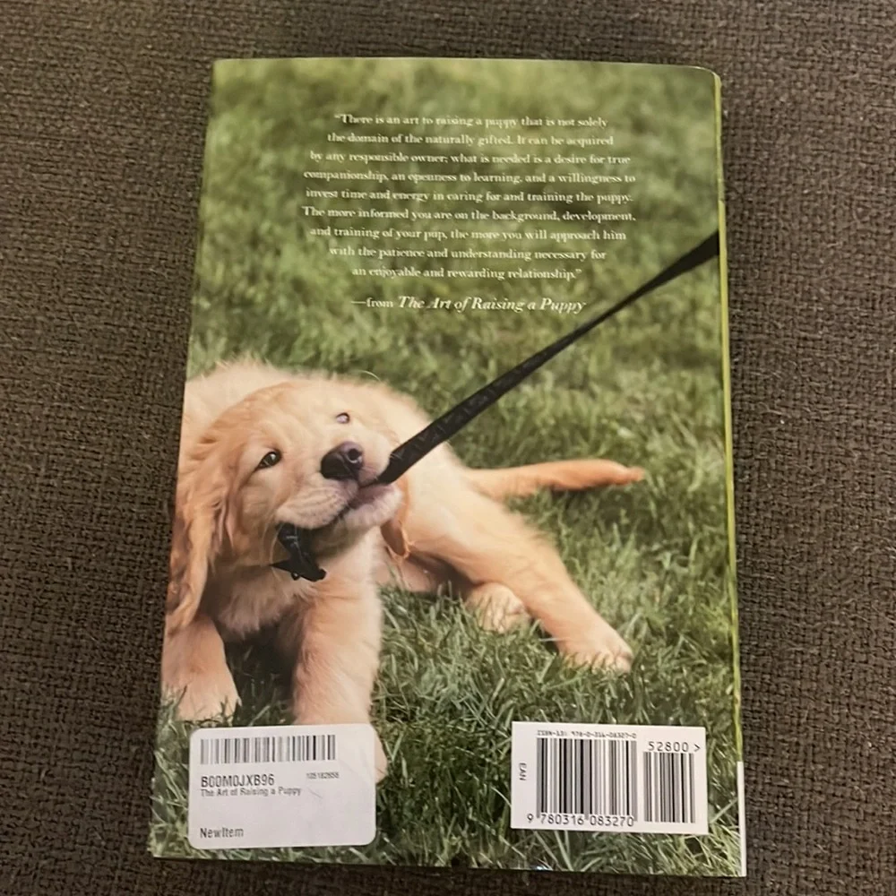 The art of raising a puppy brand new book
